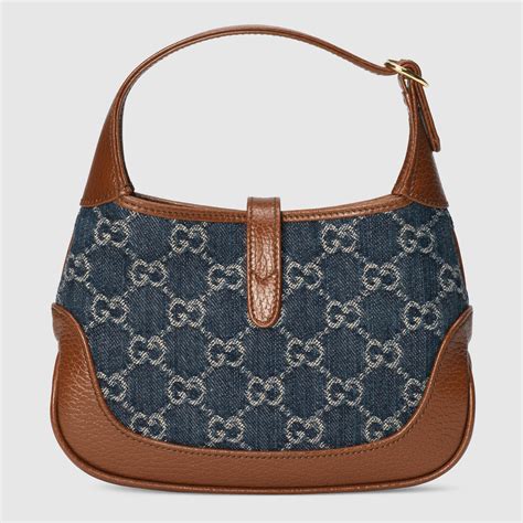 gucci mini jackie bag denim|vintage denim Gucci bag.